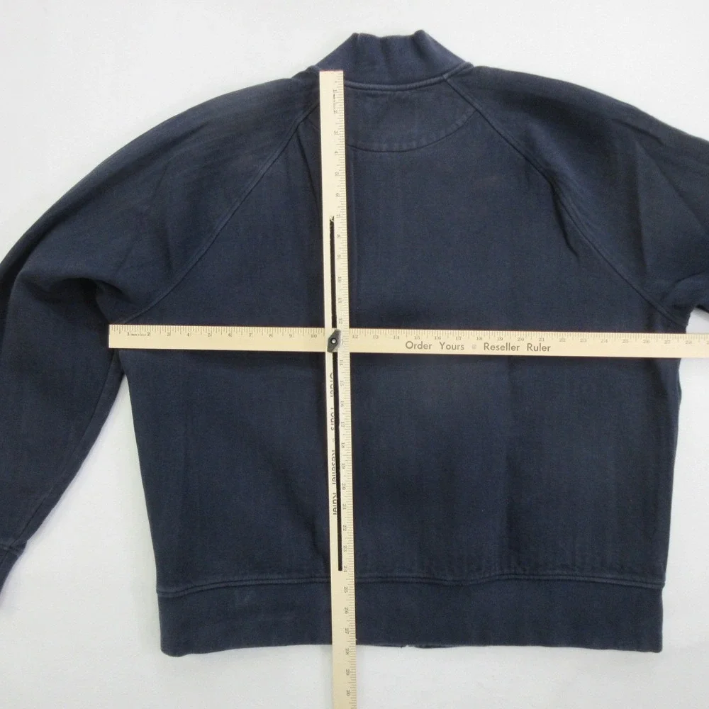 Banana Republic Men Jacket XXL Tall Blue Herringbone Full Zip Bomber